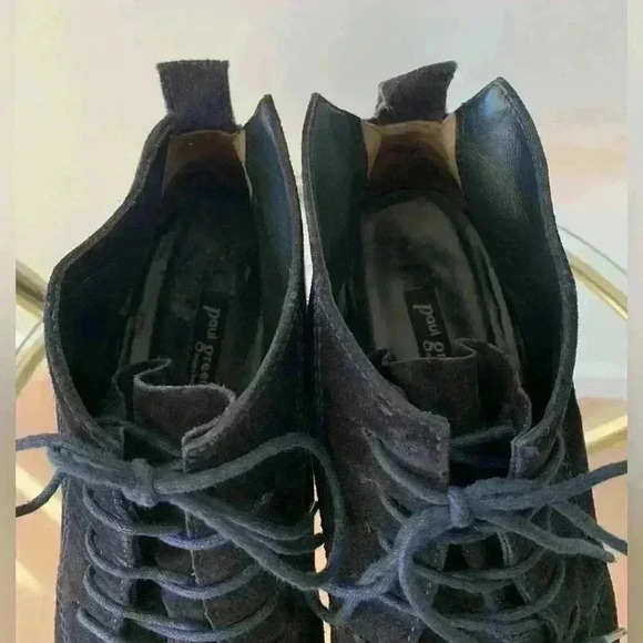 PAUL GREEN Navy Suede Lace Up Boots - Picture 9 of 12